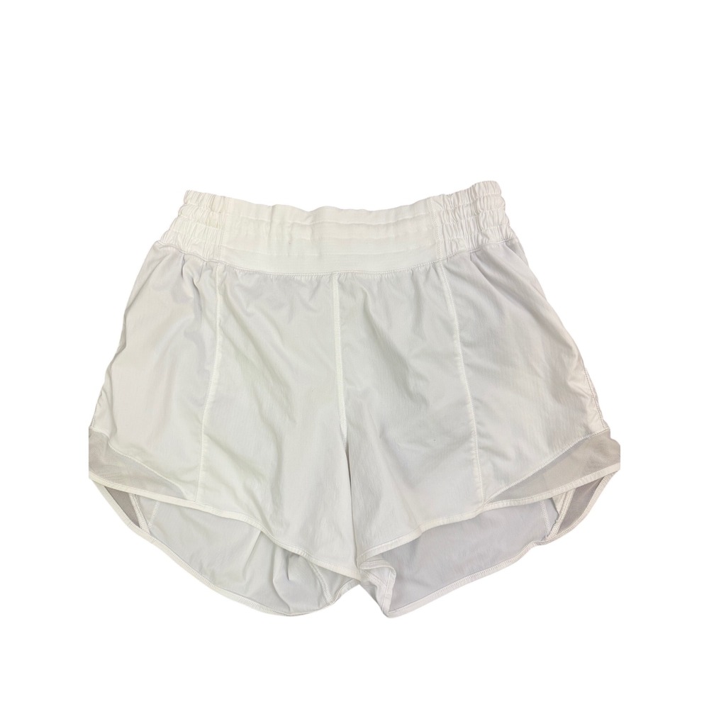Lululemon Hotty Hot High Rise Shorts Women 8 White